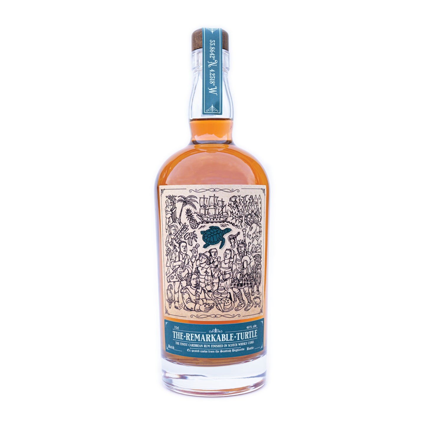 The Remarkable Turtle Rum - Ex Scotch Peated Casks Rum 2nd Release (70cl, 46%)